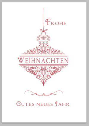 Frohe Weihnachten