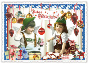 Städte-Postkarte, Weihnachten München (Quer)