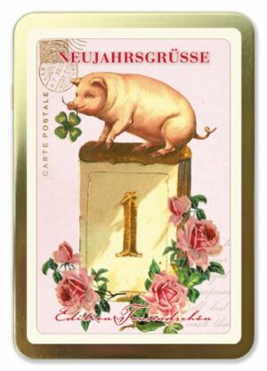 Metallbox Weihnachten - Neujahrsgrüsse