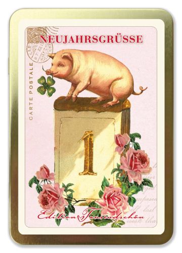 Metallbox Weihnachten - Neujahrsgrüsse