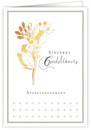 Sincéres Condoléances