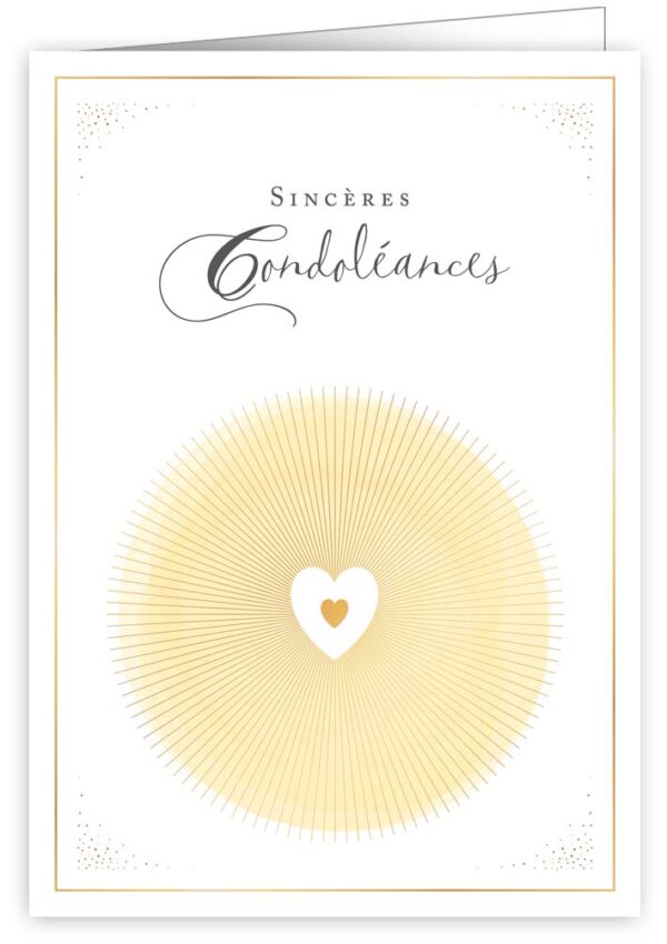 Sincéres condoléances