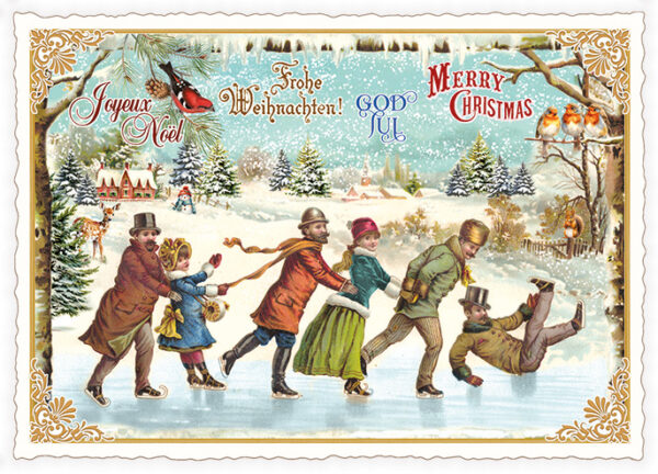 Merry Christmas - Fröhliche Weihnachten - Joyeux Noel (Quer)