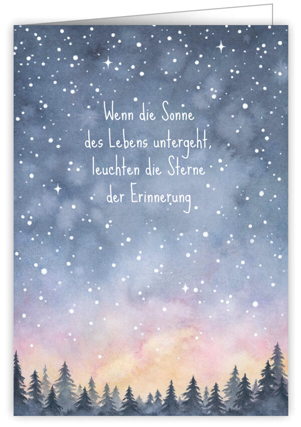Wenn die Sonne des Lebens untergeht,