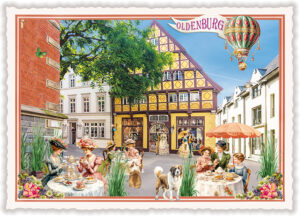 Städte-Postkarte, Oldenburg, Degodehaus (Quer)