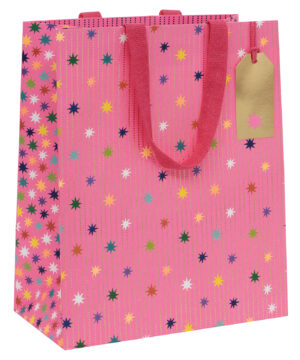 Bag Large - Star Garland Pink