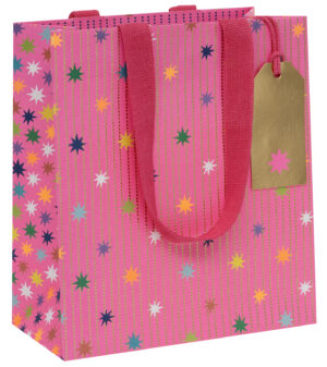 Bag Medium - Star Garland Pink