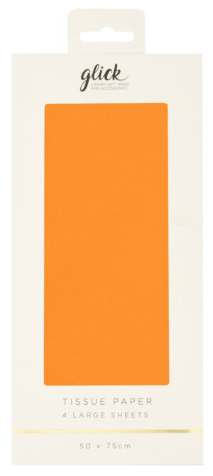 Tissue Plain -  Neon Orange