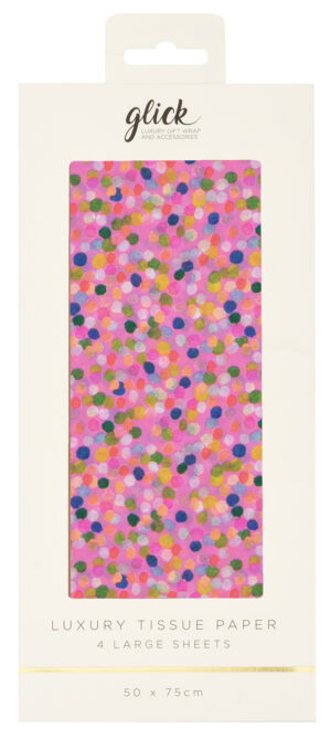 Tissue -  Spotty Pink