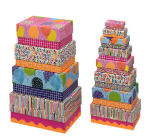 Gift Box Nest Rectangle (12) - Birthday Vibes