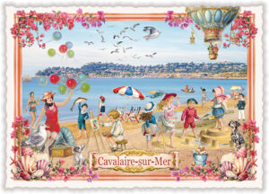 Städte-Postkarte, Cavalaire-sur-Mer (Quer)