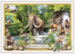 Städte-Postkarte, Neanderthal (Quer)