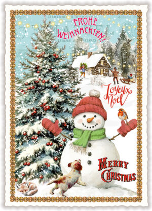 Merry Christmas - Fröhliche Weihnachten - Joyeux Noel (Hoch)
