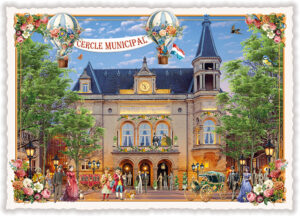 Städte-Postkarte, Luxembourg - Cercle Municipal (Quer)