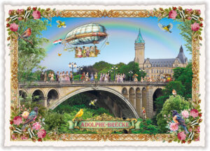 Städte-Postkarte, Luxembourg - Adolphe-Brécke (Quer)