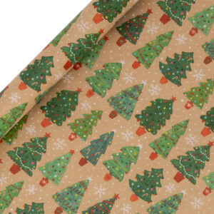 Rollengeschenkpapier - Happy Forest Kraft (3m)