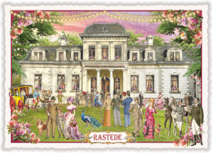 Städte-Postkarte, Rastede - Palais Rastede (Quer)