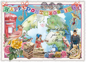 Happy Postcrossing (Quer)