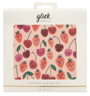 Paper Napkins - Cherry Strawbs