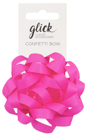 Bow Confetti - Neon Pink